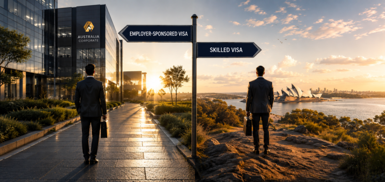 employer sponsored vs skilled visa Australia