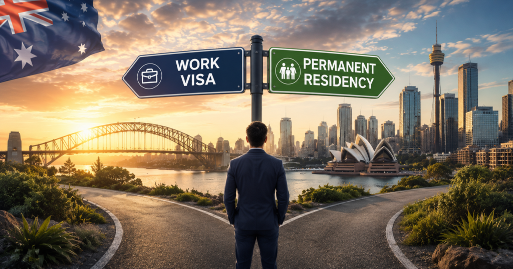 Australia work visa vs PR